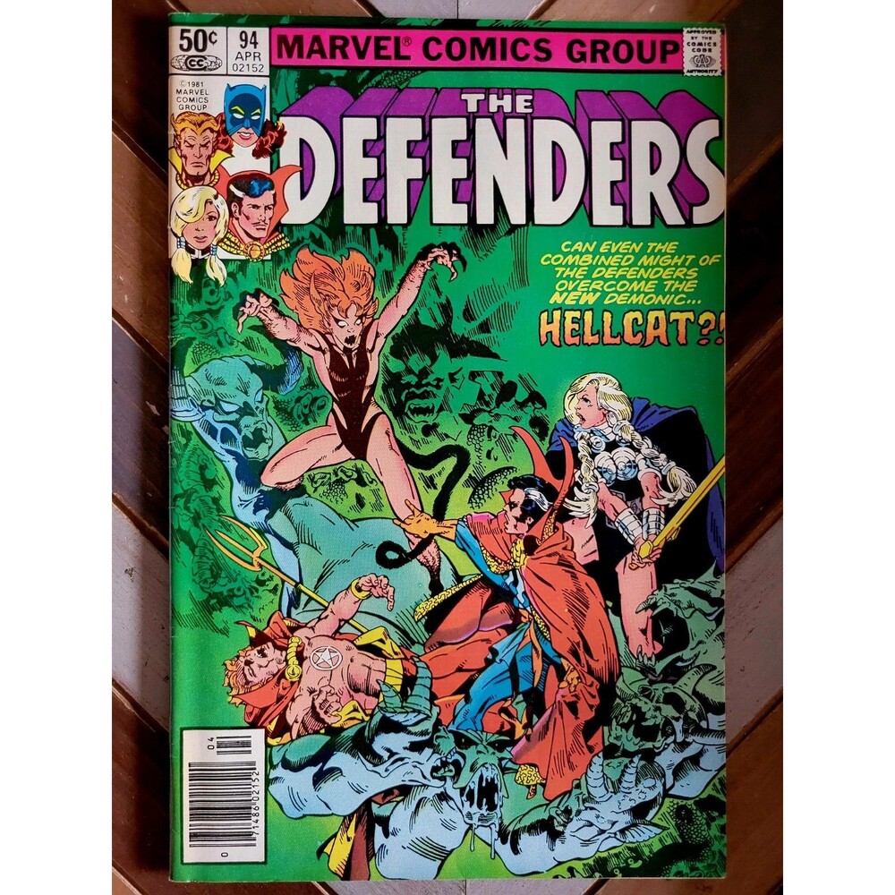 Defenders #94 FN+ Newsstand (Marvel 1981) 1st Appearance Gargoyle, Hellcat Story